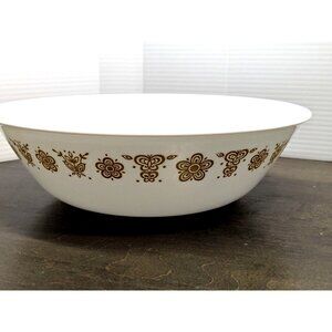 Corelle By Corning Butterfly Gold Vegetable Serving Bowl 8.5" Vintage